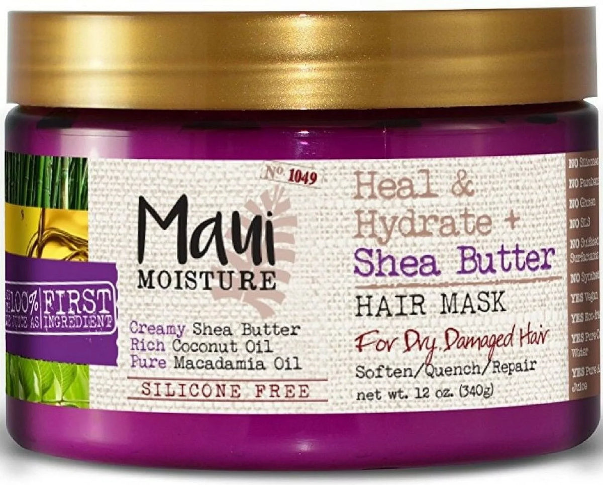 high quality 3) Shea oz Mask (Pack + & Butter Moisture 12 Hair Maui Hydrate of Heal