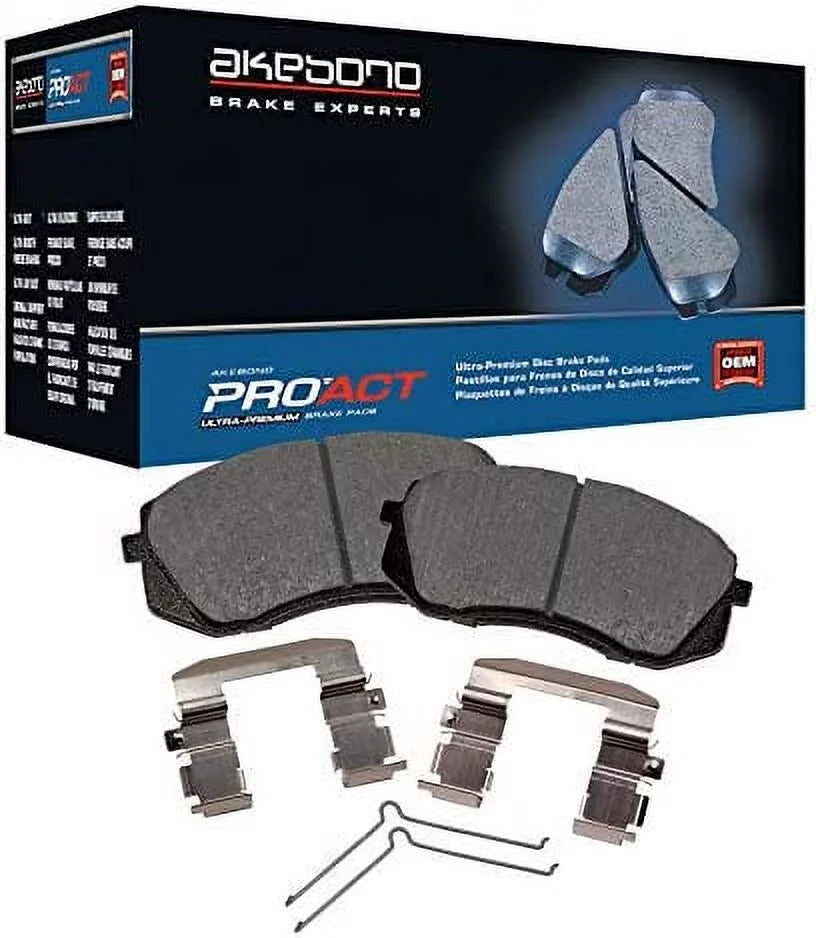 Honda Akebono Ultra-Premium Fits Ceramic Brake Pilot PRO-ACT Pad Set, 2016