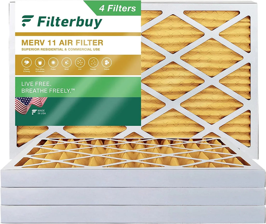 Furnace AC 12x30x2 11 Filters (4-Pack) Pleated HVAC MERV Air Filterbuy