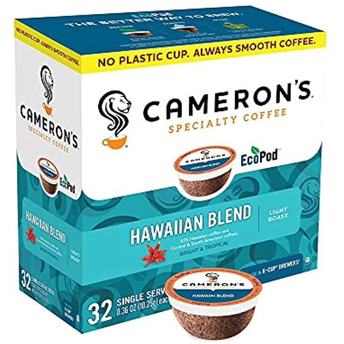 Pods, Single Serve Count 1) Camerons Of 32 Coffee Kona classic (Pack Blend,