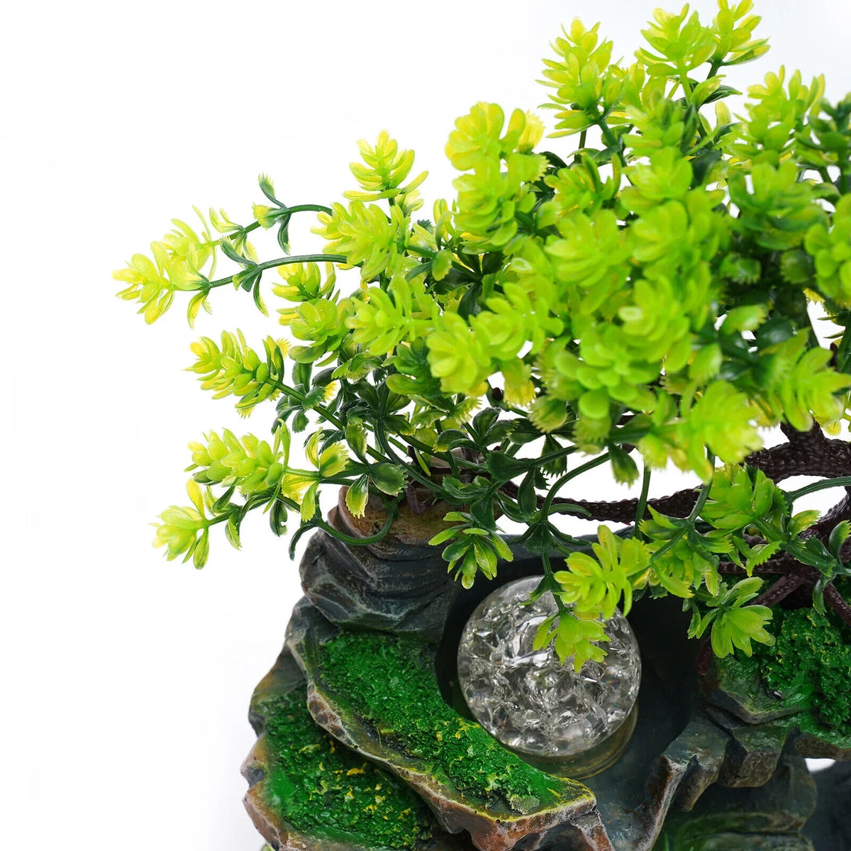 Indoor Shui with ZhdnBhnos Water Light Ornament Table Zen Fountains Rockery Decoration LED Feng Waterfall Desktop
