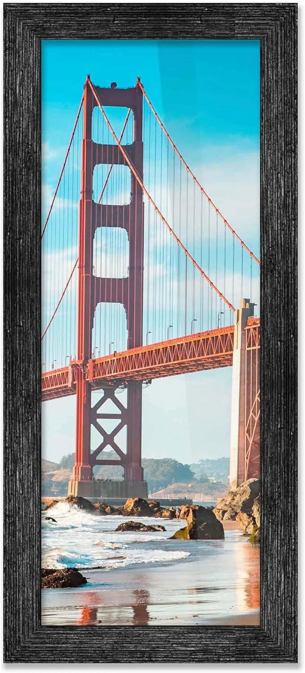 14X44 Frame Board Frame Backing And Hanging trendy Hardware Black UV Includes Acid Picture Foam Barnwood Plexiglass,