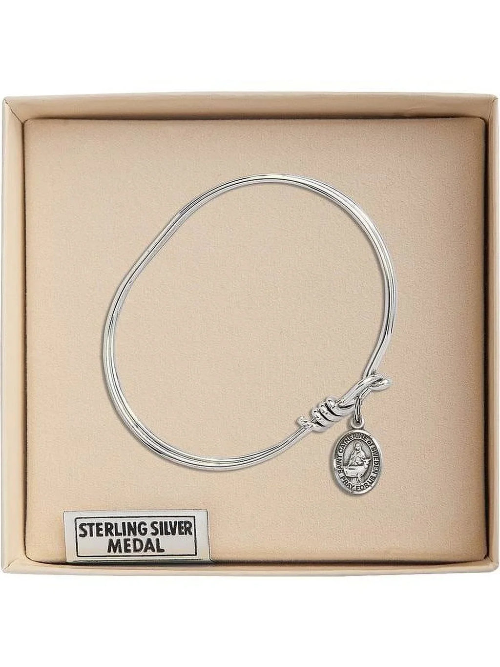 of Bracelet 3/4 Silver w/ Oval Hook Sterling Sweden inch Catherine St. Eye 5 in Bangle