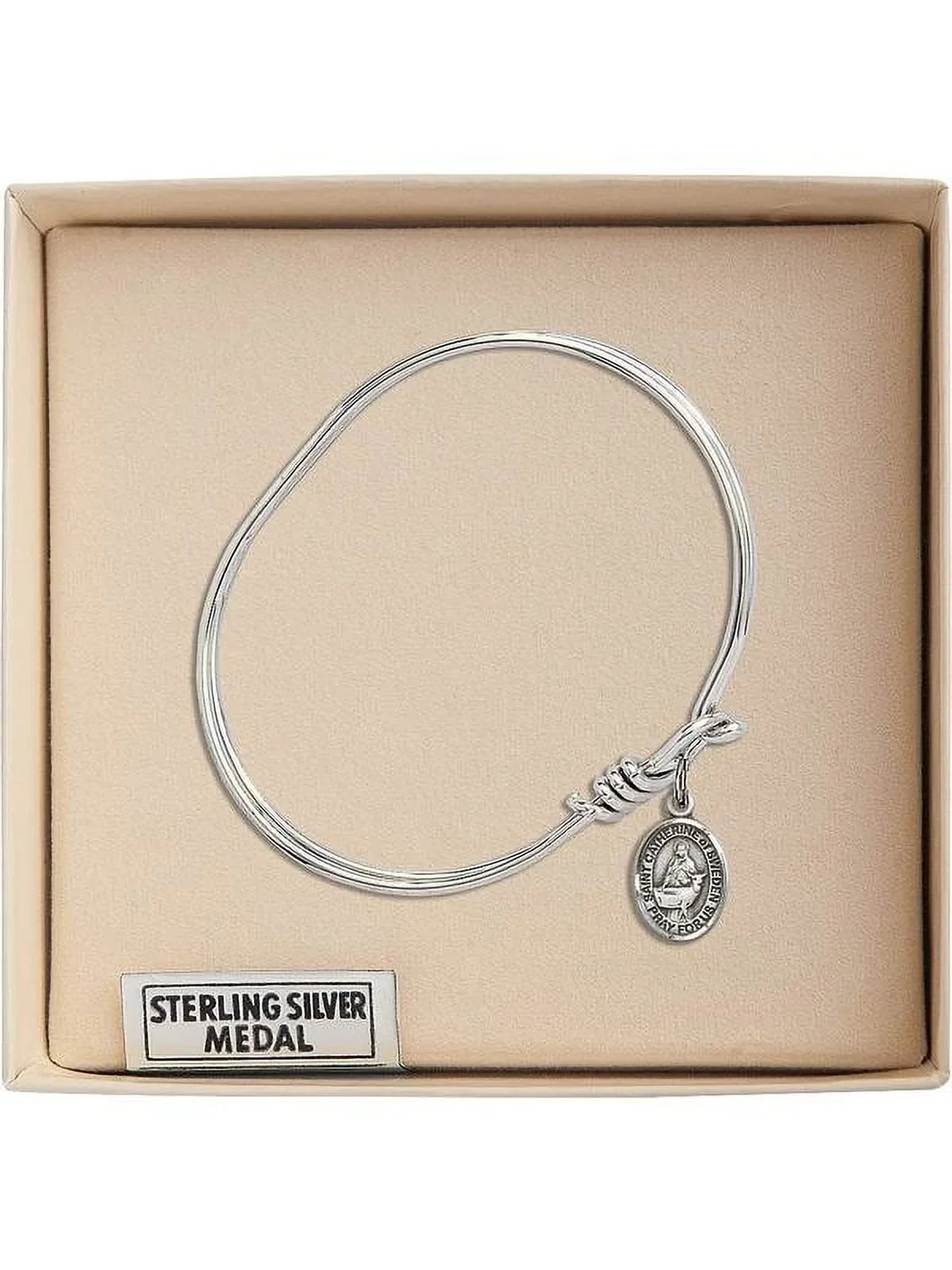 of Bracelet 3/4 Silver w/ Oval Hook Sterling Sweden inch Catherine St. Eye 5 in Bangle