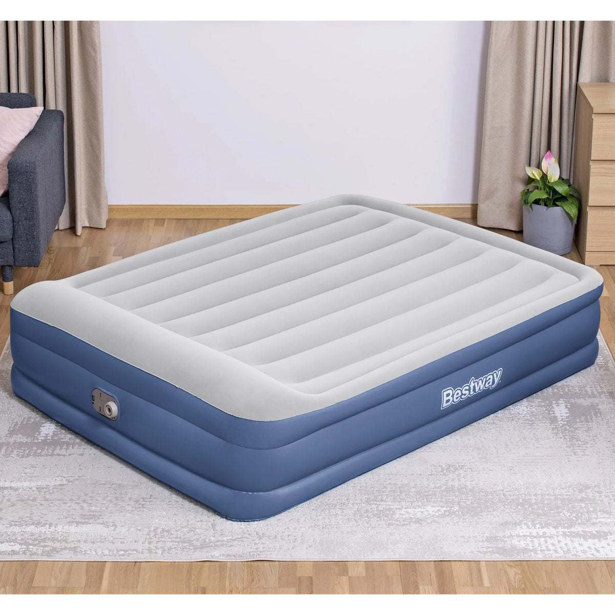special edition 18” and Queen Tritech Bestway with Pump AC Built-in Mattress Antimicrobial Air Coating