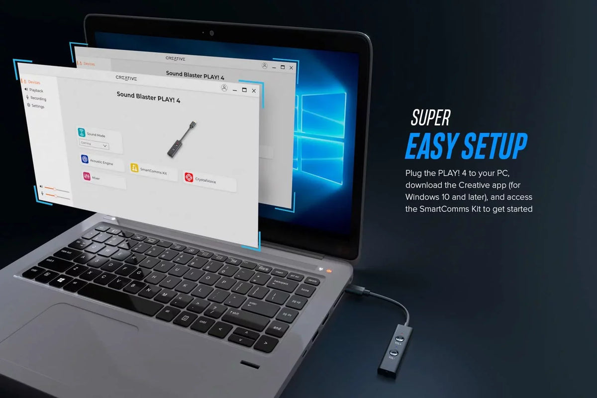special edition 4 Adapter Play! Sound Mic Blaster Hi-res DAC USB-C Auto Mute/Unmute, Sound VoiceDetect and External Ft.