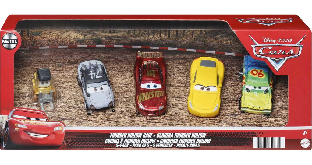 Cars Thunder Vehicle Disney Cars, of 5-Pack Race 3 Toy Hollow Pixar