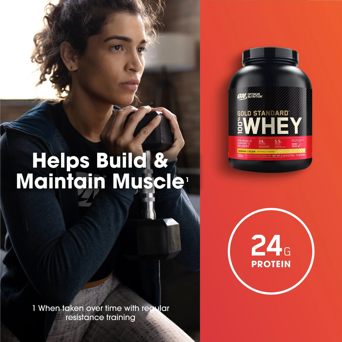 Servings 100% Powder, Gold Banana 5 Cream, lb, trendy Protein Standard Whey Optimum Nutrition, 73