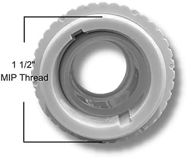 & Heavy-Duty Return Rotating Opening, Spa & Pack) Pool Thread 10 MIP Fitting | 1/2" Pool 1 For Inlet Spa Inground Flow Swimming | Directional Fitting Pro For DPM Eyeball Jet Hydrostream (Slotted