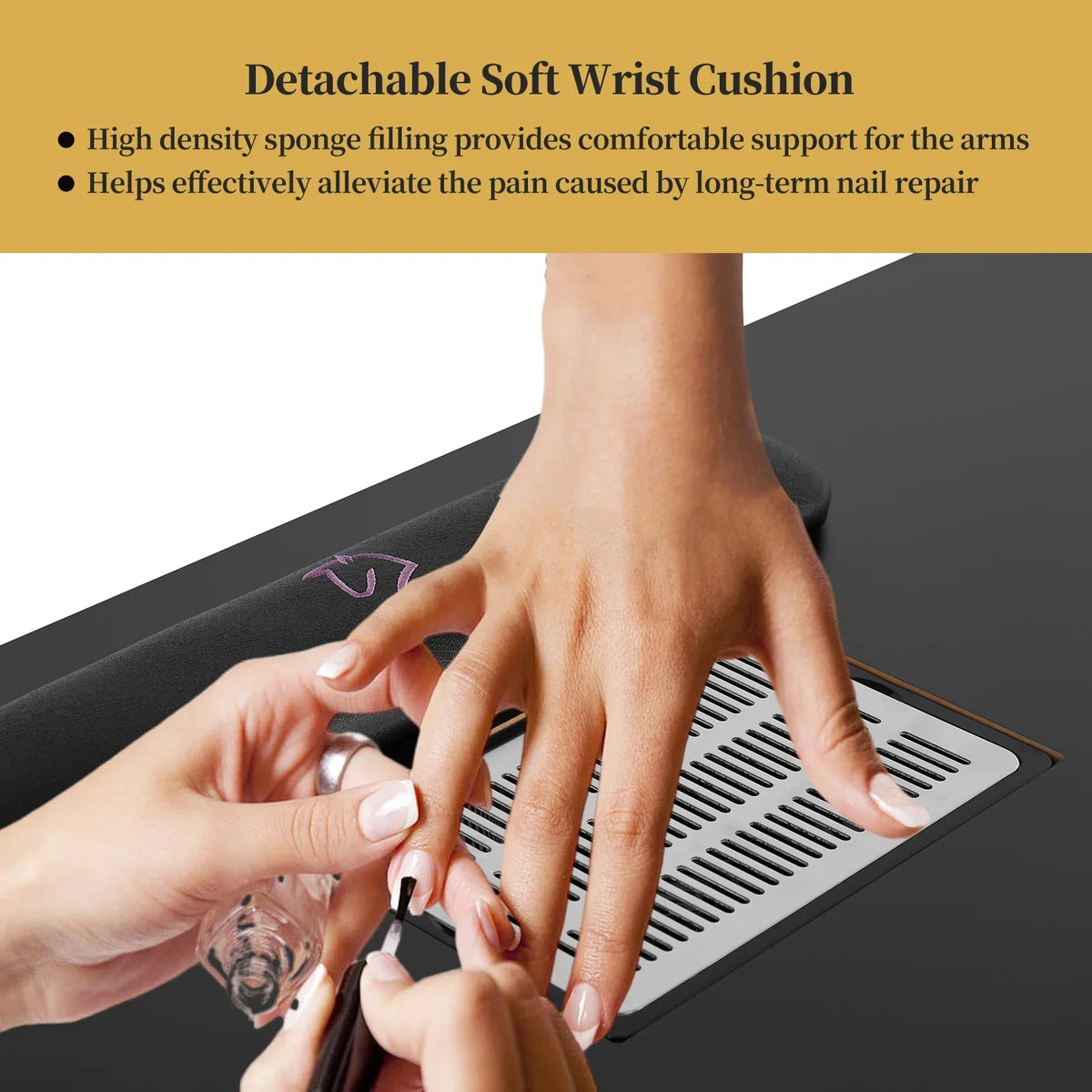 for & Wheels Resistant & w/ Nail Nail Dust LUXMARS Technician, Collector Black Nail Cushion, Desk Drawers Manicure Cabinet Electric Rest - Wrist Table Table w/Lockable Acetone Station new Table &