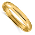 Hinged Bangle Oversize Bracelet QHP7/16O 14k High Polished 7/16