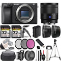 Lens Mirrorless +64GB +16-70mm OSS PC +3 f/4 high quality Camera a6400 Filter ZA