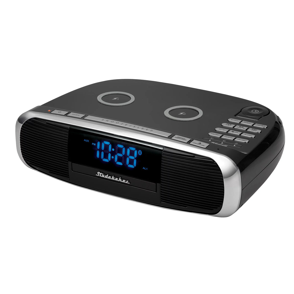 Qi System with Radio, Station Music CD, Workstaton and Wireless HiFi Studebaker FM Charging