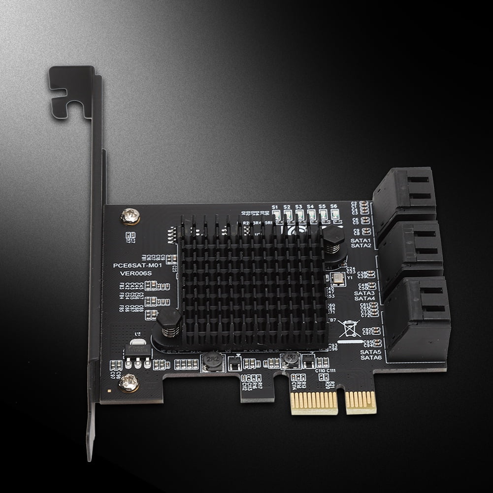 USB, 1.5G PCI 6-Port 3.0 Card Expansion Card Card HDD SATA Riser Jadeshay Compatible,3G