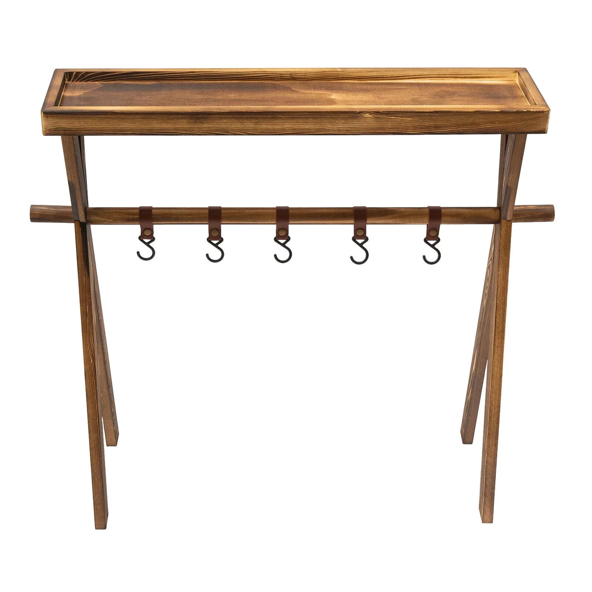 Wooden Grill Picnic Camping, Outdoor Shelf BBQ Rack Rack Picnic, for Storage Miumaeov Portable Table