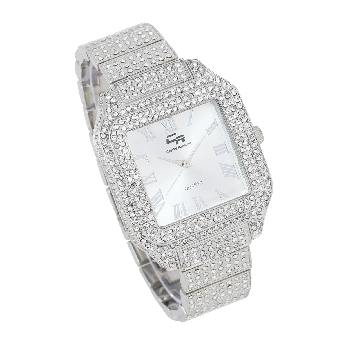 Glamour True Classic-SLV) trendy a Women's to Diamonds blinged-Out Beauty Crystal (L0513LA Testament Timeless Luxury Out Watch, and Iced