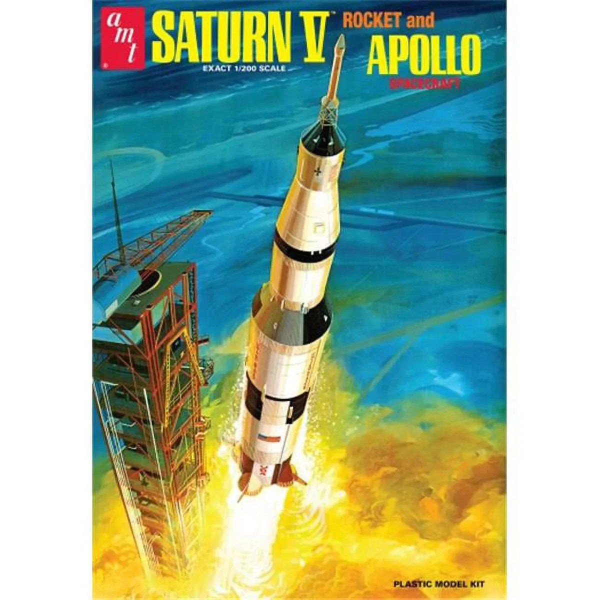 1 Saturn Rocket Spacecraft Plastic & Apollo AMT Model V 200 by Kits