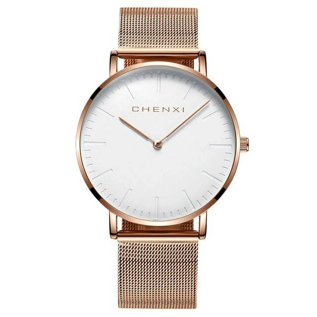 Fashion Elegant Waterproof Ultra Watches Rose Men Brand Quartz CHENXI Lover Ladies thin gold Luxury Dress Watch Woman Watch Top