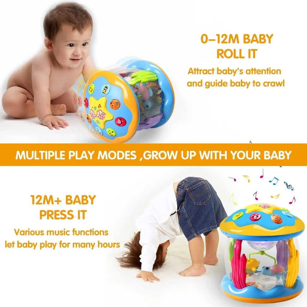 high quality Months for 3 12-24 Projector Up 2 Girls Months, Toys Learning Infant Old Tummy Musical for Gifts Light Boys Year Time Crawling Baby Baby Toys Toddlers Toys Ocean Toys 6-12 1