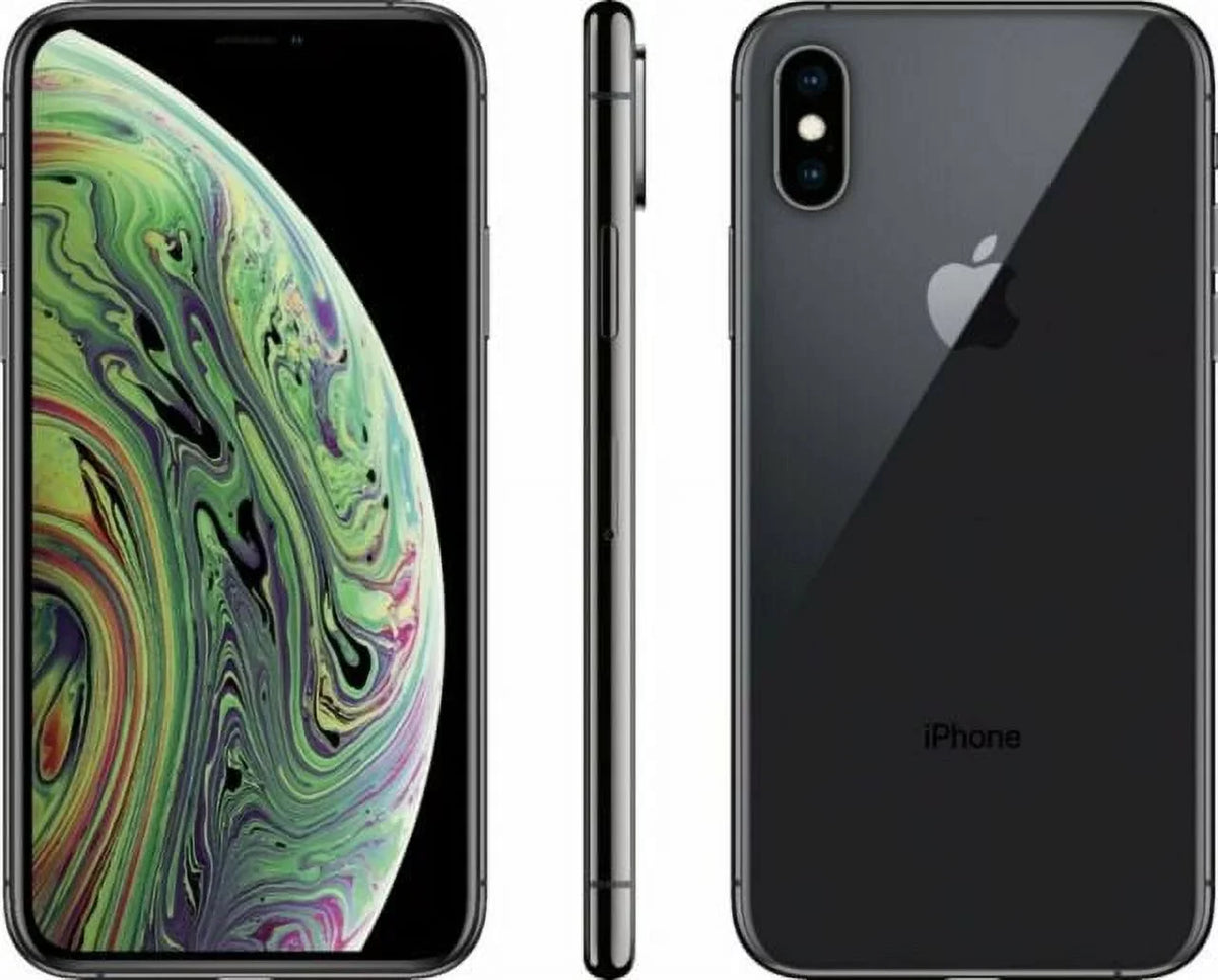 Restored (Grade w/ Wireless Gray iPhone Earbuds Unlocked) A1921 A) (Refurbished) Max XS (Fully Space 64GB
