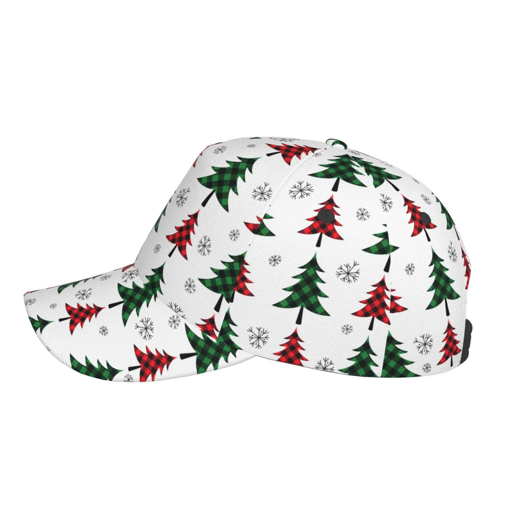Dad All Hat(Buffalo high quality Size Christmas Cap Outdoor for Baseball Trees) Adjustable Activities and Running Plaid Balery Workouts Seasons