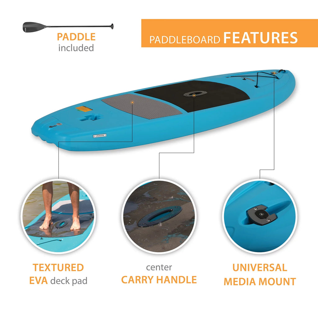 (90579) Paddleboard, Glacier Lifetime ft 11 Stand-up Blue Amped