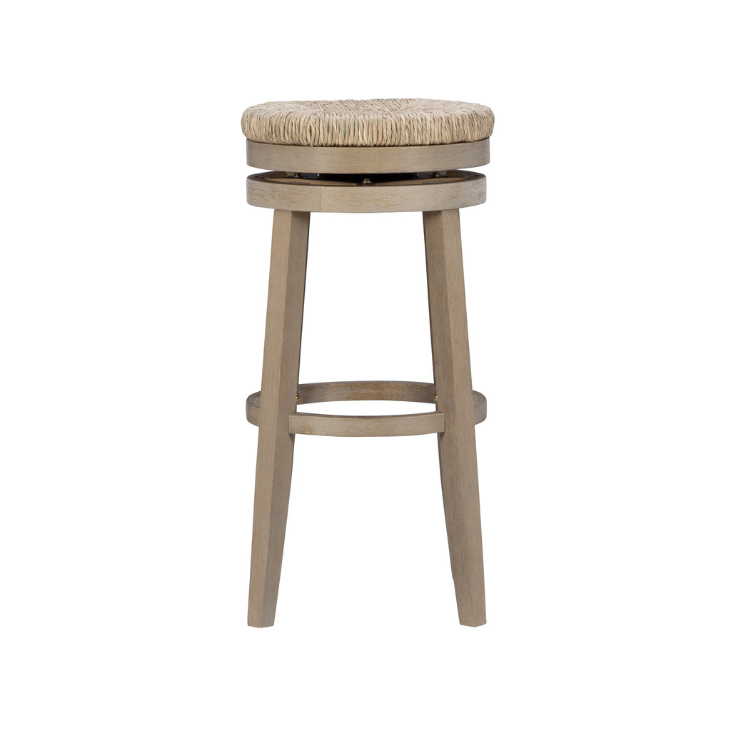 Stool with with Rush Swivel, Morgan Backless trendy Natural 31.5" Bar Natural