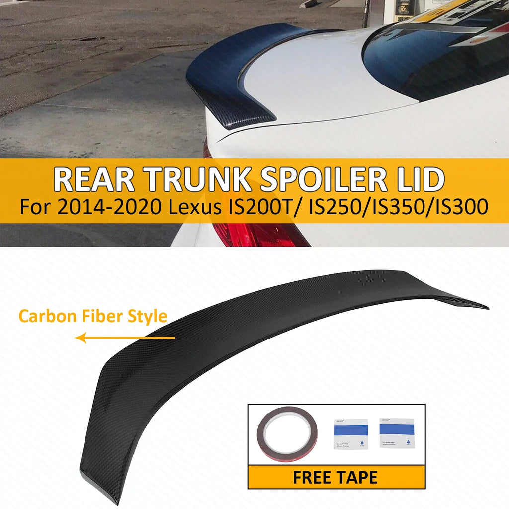 Kojem Trunk Rear Wing IS300 Carbon IS350 Fiber Lexus Spoiler | Compatible Plastic Durable Style with trendy Lid 14-20 IS200T IS250