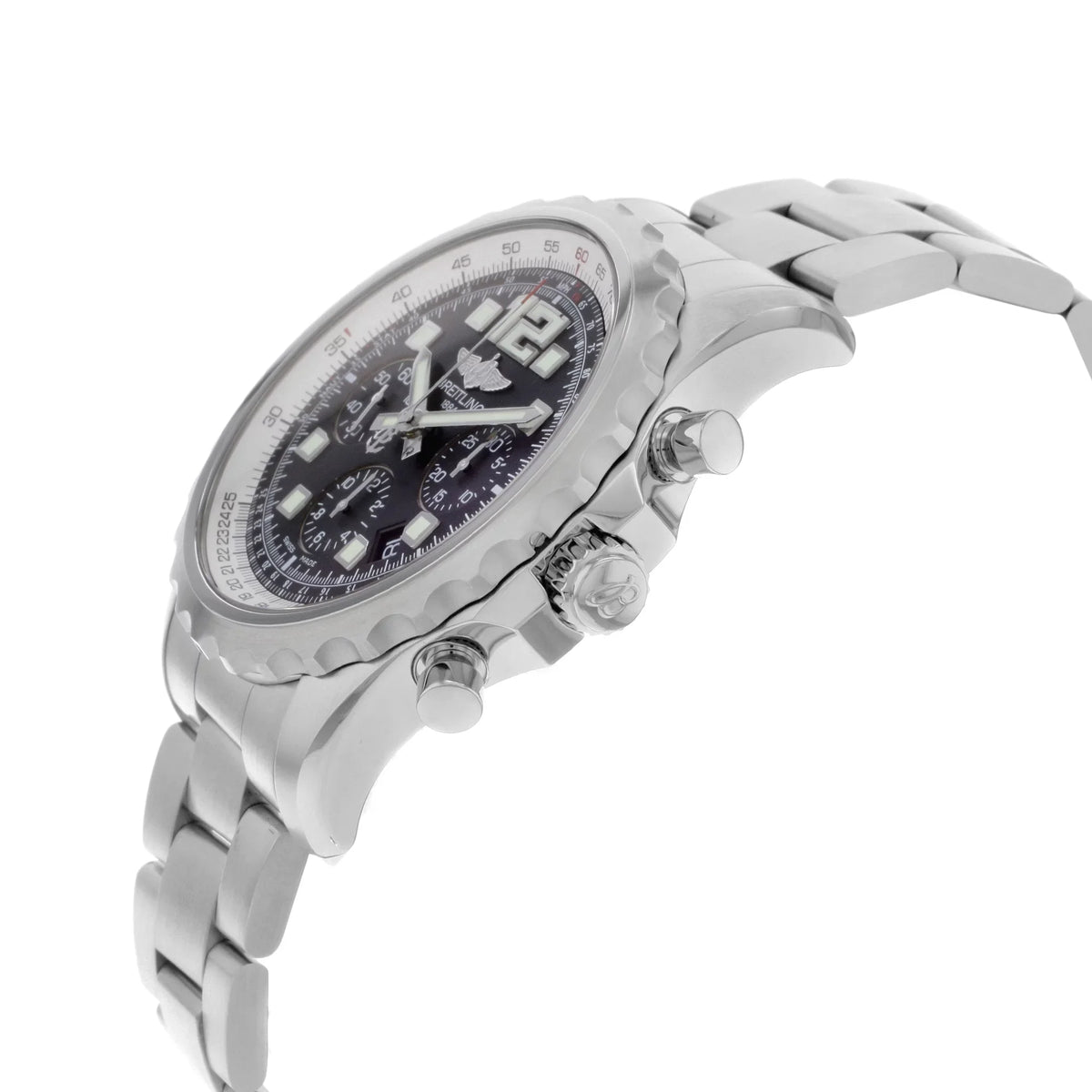 Watch A2336035-BA68SS Black Chronospace Automatic Mens Breitling Dial