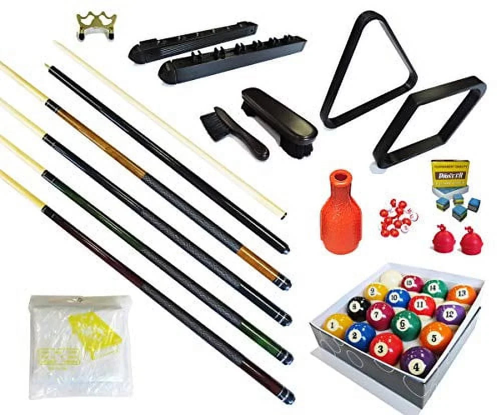Table (Kit-16) Pool Billiard Sticks Accessory Bridge Cue - Pieces Kit Ball - Premium classic Sets Pool 32