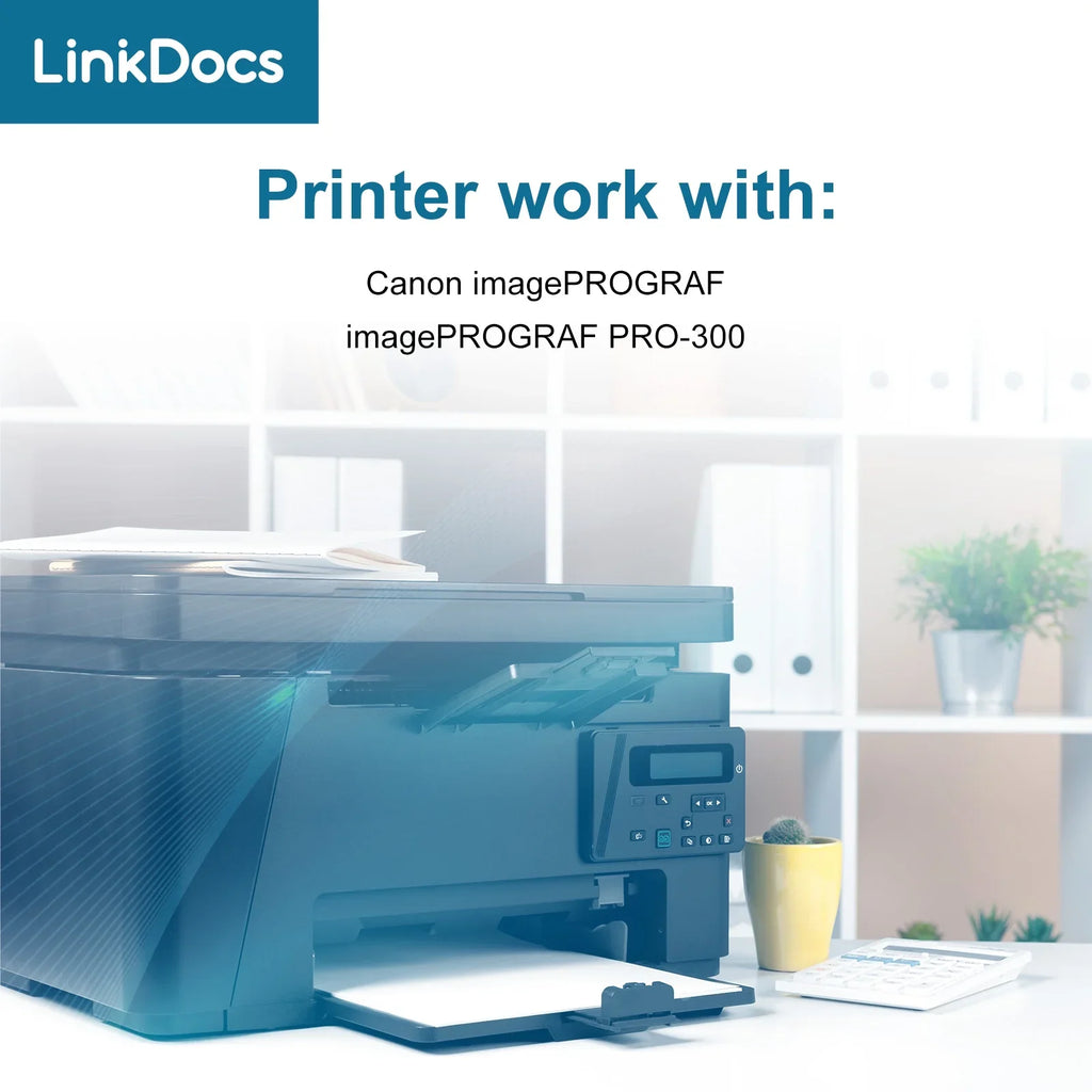 PFI-120Y PFI120 Work GP-200 and for TM-300 Replacement GP-300 PFI-120M TM-305 TM-205 PFI-120MBK Canon PFI-120BK ImagePROGRAF Ink PFI-120 Printer for PFI120 TM-200 Cartridges IPF Canon PFI-120 PFI-120C