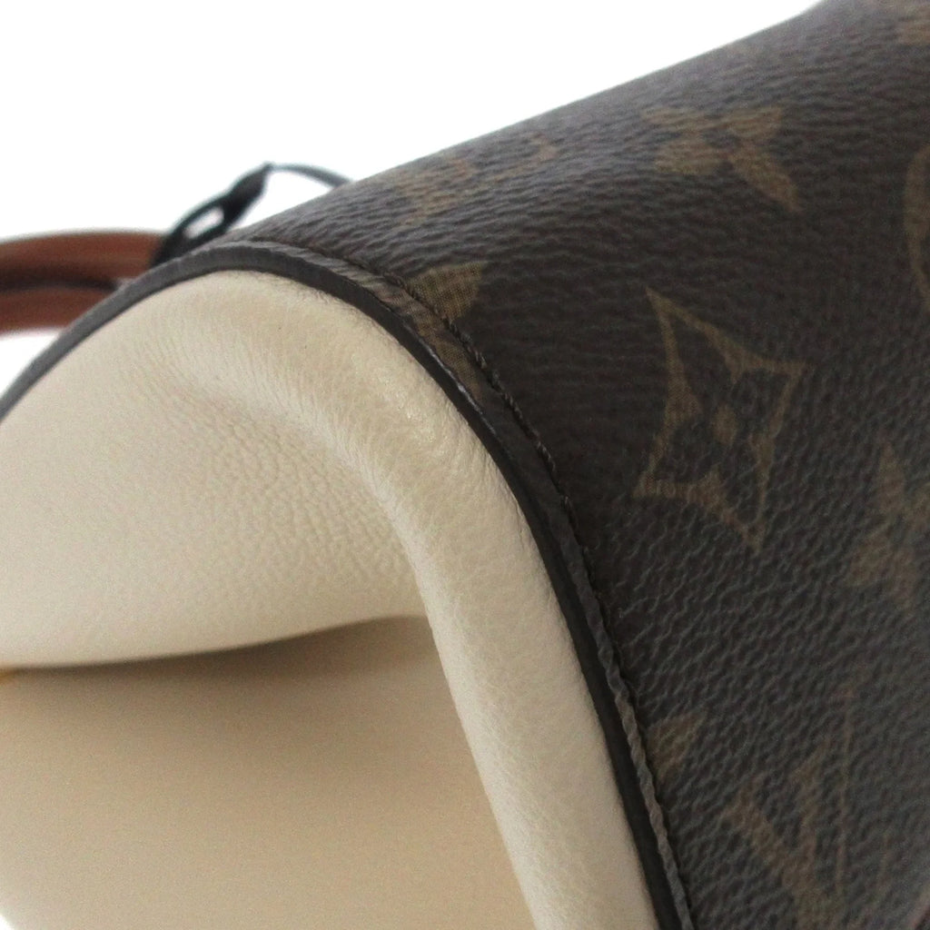 Canvas (Good) Satchel Unisex PM Tote Louis Brown Vuitton Authenticated trendy Fold Monogram Pre-Owned