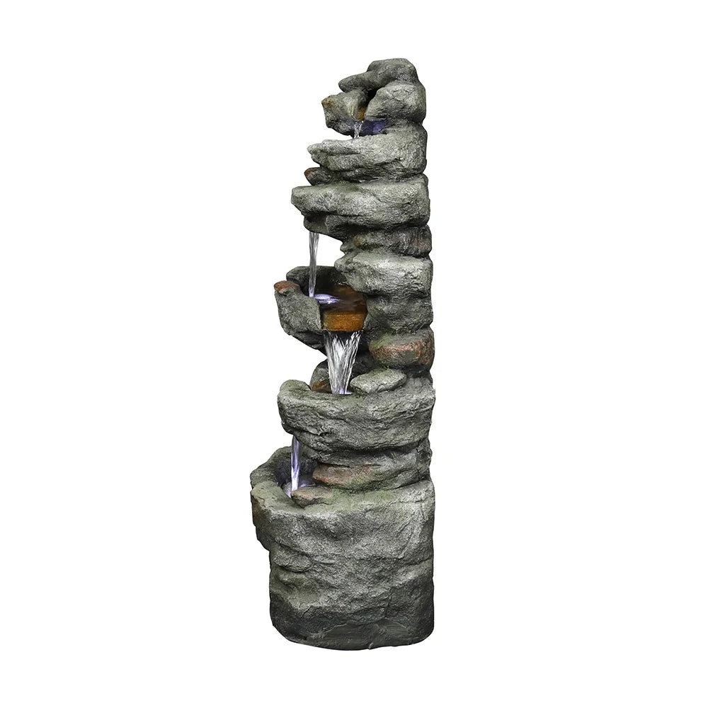 new with Lights Water Led 32.6inches Fountain Rock