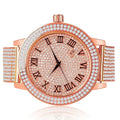 Custom Jojino Rodeo Joe Roman Watch Gold Dial high quality Tone Band Jojo Rose W/Date Bezel Face Function Khronos