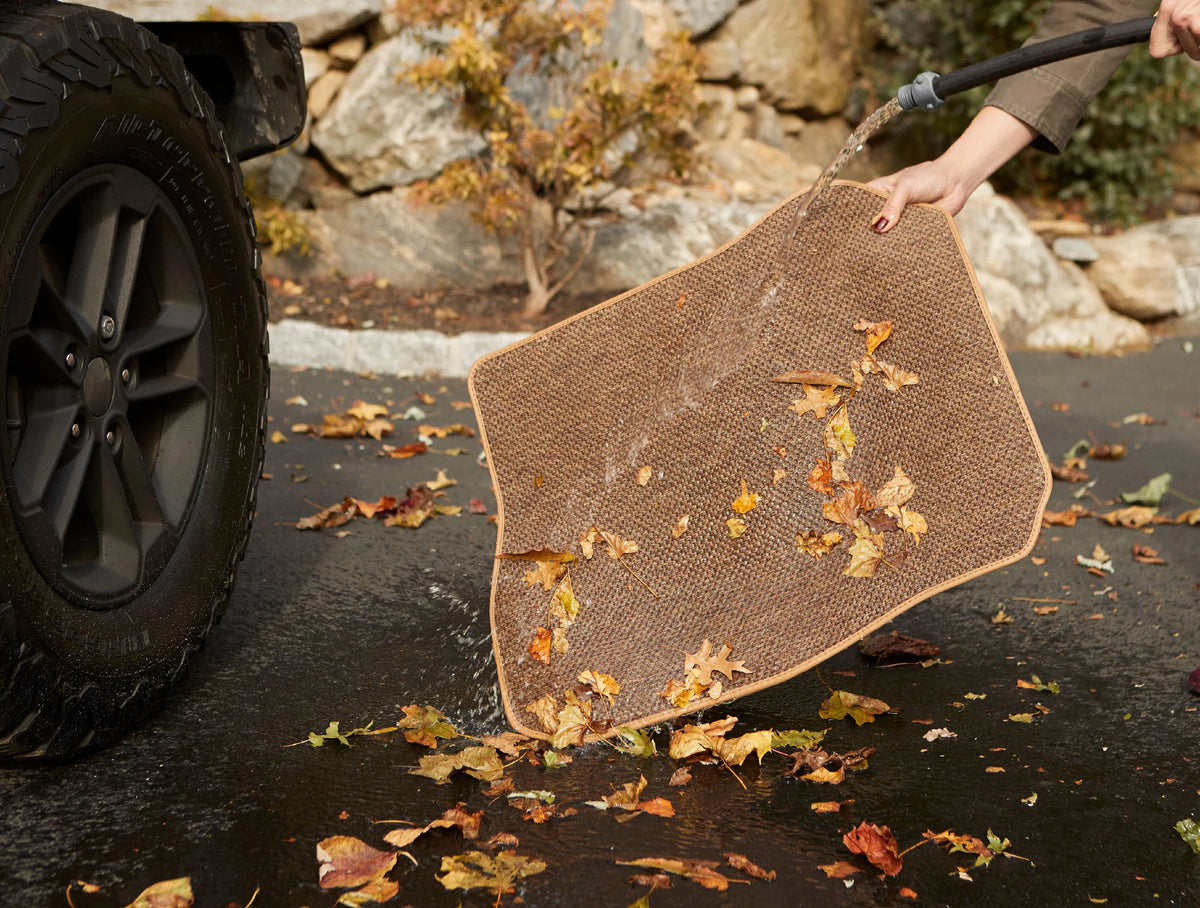 2016, 2018, 2017, Car All-Weather Cargo Explorer Ford Mat Mats, Beige Carpet Rear (w/ 2019 GGBAILEY Custom Fit Large Seat for Textile™ Down) 2015, -