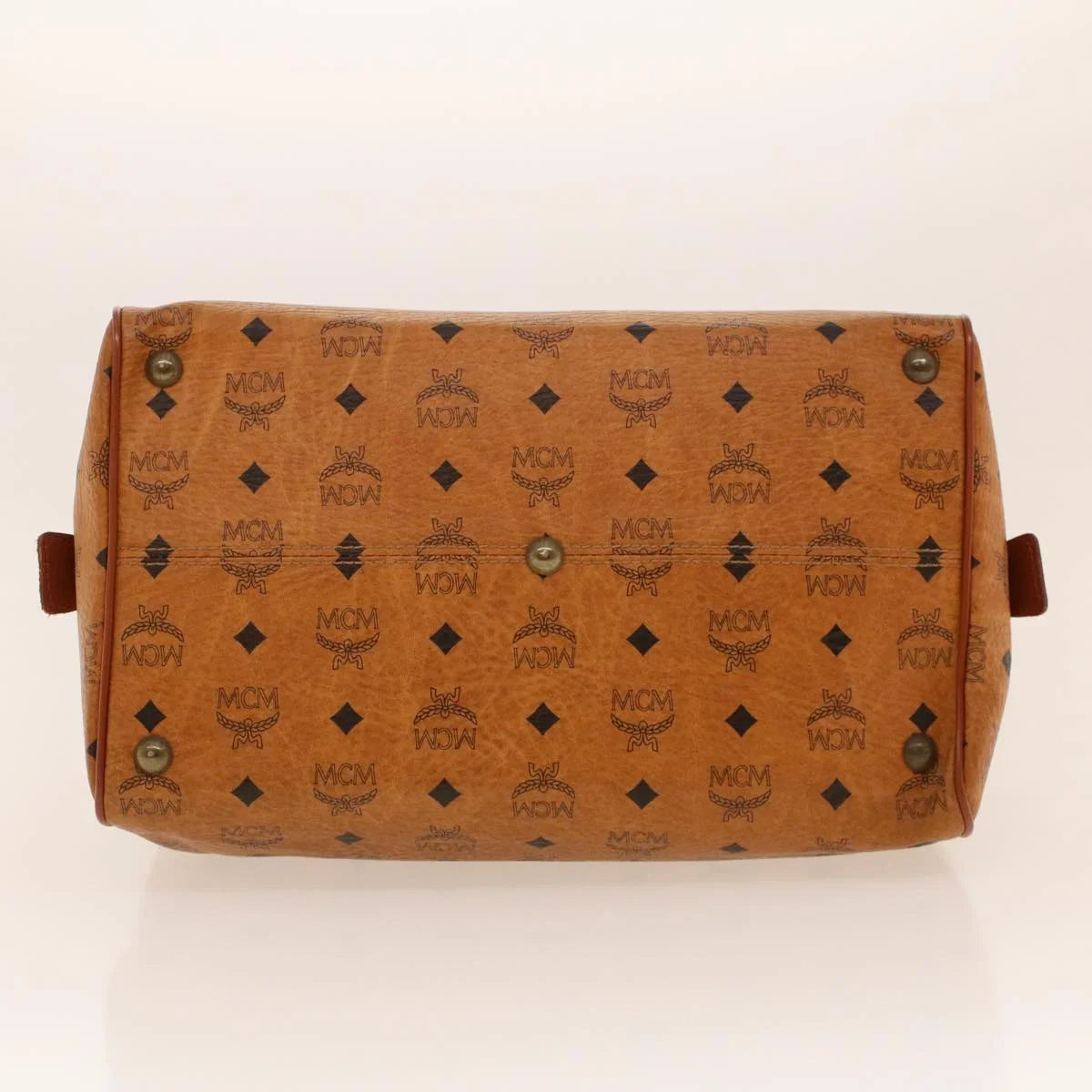 Travel Bag Canvas Visetos special edition MCM (Pre-Owned) Brown
