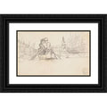 in Framed Ornate Men Museum Canoe Titled Winslow Print Matted Black Art Double - Homer (1897) a Wood high quality 18x12 Two