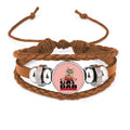 Jewelry Wristband Leather Ornament Shows Fashion Bracelet Cat Sport Tap Deco Art