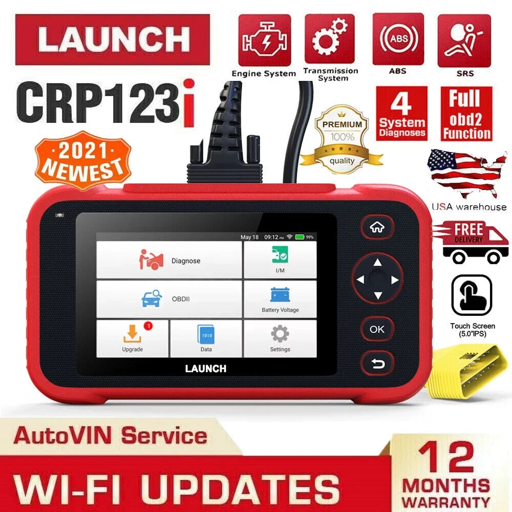 Diagnostic Engine LAUNCH Reader CRP123i ABS Transmission Code SRS OBD2 TOOLS Scanner