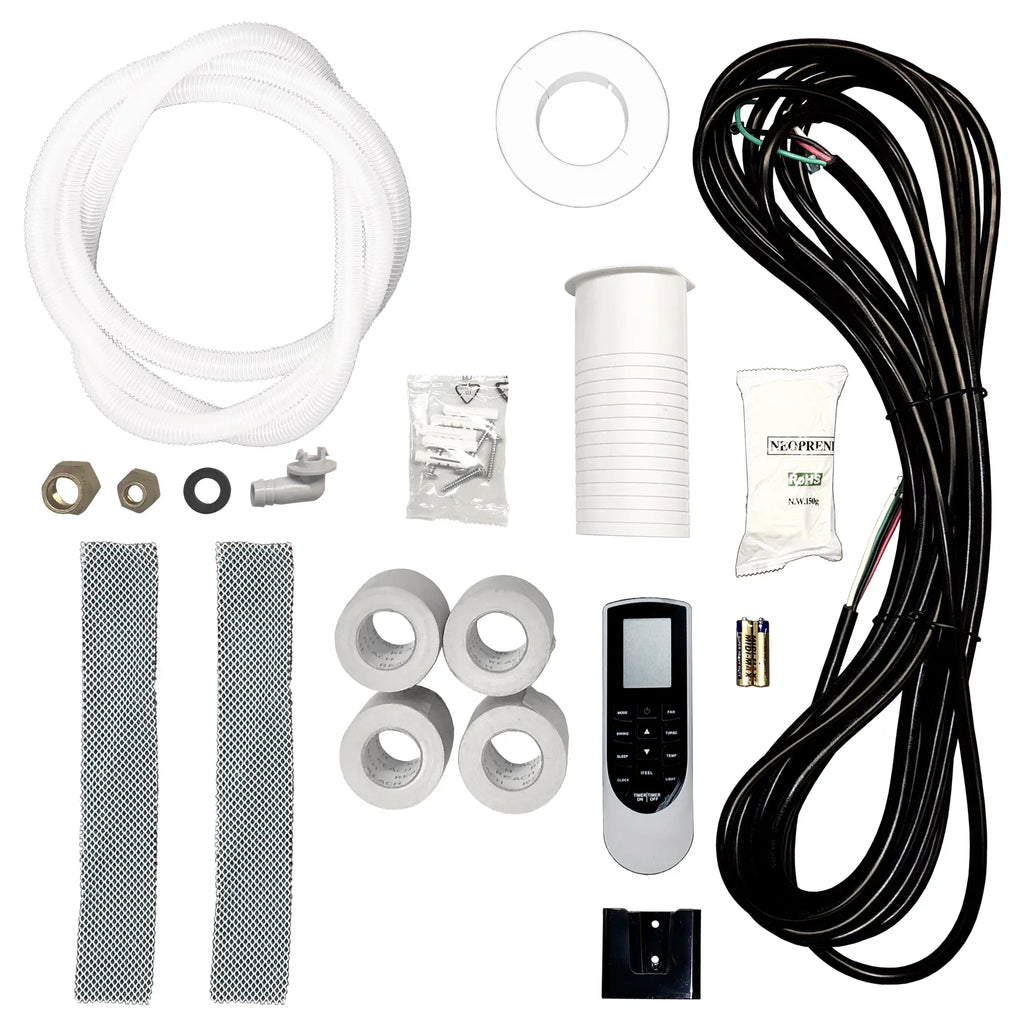 with Super coverage Heat Efficiency Kit Mini 115V/60 25 BTU Ductless and ft SQ Hz 500 area Split 12000 AmVent installation high quality Pump Inverter