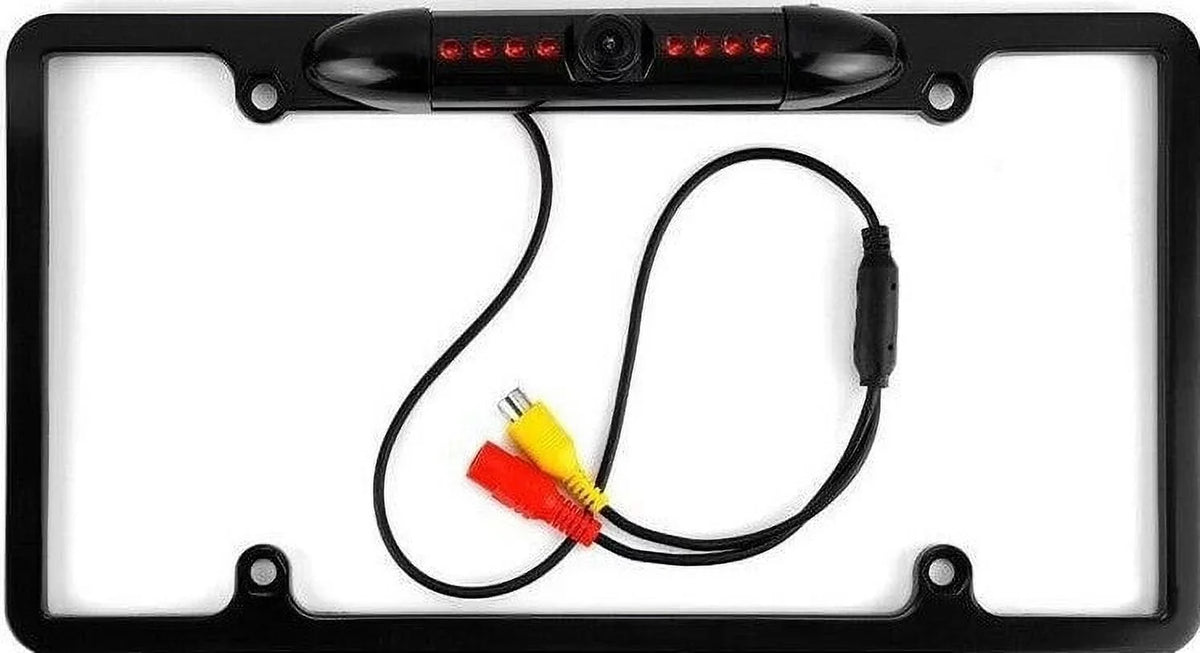 trendy View Car Vision IR License Night Camera Black 12V US New 8 Plate Backup Frame Rear