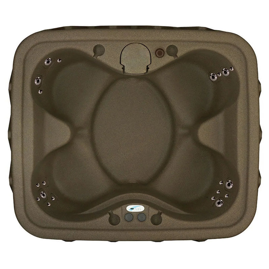 Powered Tub AR-400 w/LED Jacuzzi® Jet- Spas Select special edition - Hot Person Play 4- By waterfall Brownstone 20 and - Plug Aquarest