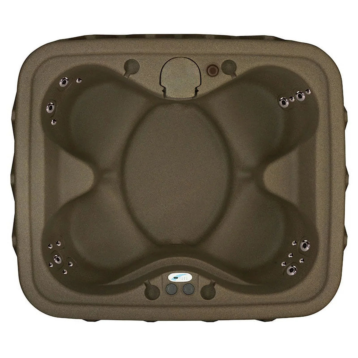 Powered Tub AR-400 w/LED Jacuzzi® Jet- Spas Select special edition - Hot Person Play 4- By waterfall Brownstone 20 and - Plug Aquarest