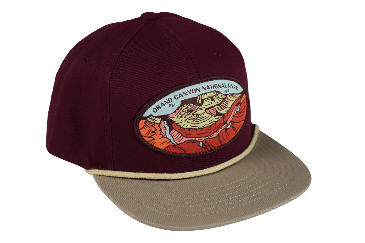 Snapback Canyon Park Provisions special edition Hat National Sendero Grand Wine/Khaki Cap
