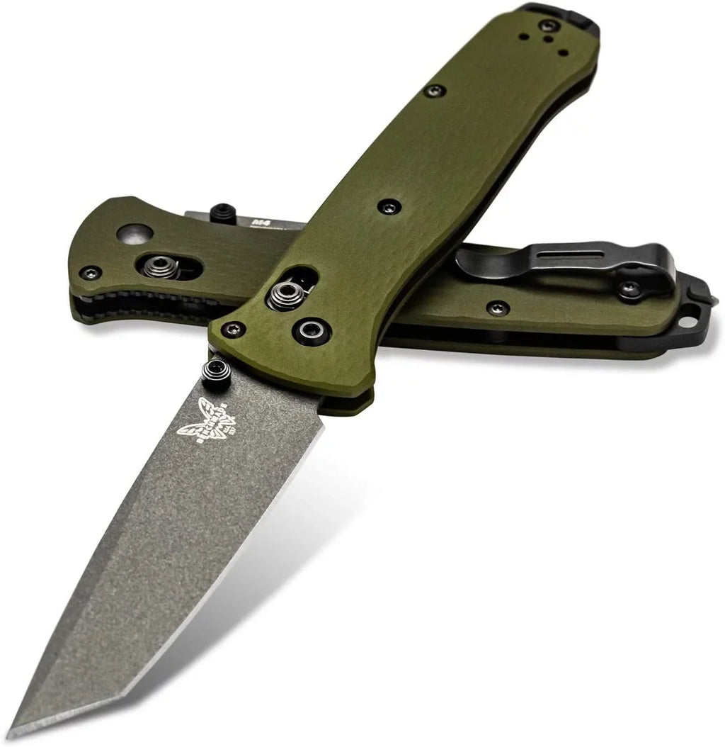 Benchmade 3.38in Plain Tanto Knife Blade 537GY-1 Axis Grey Bailout Coated