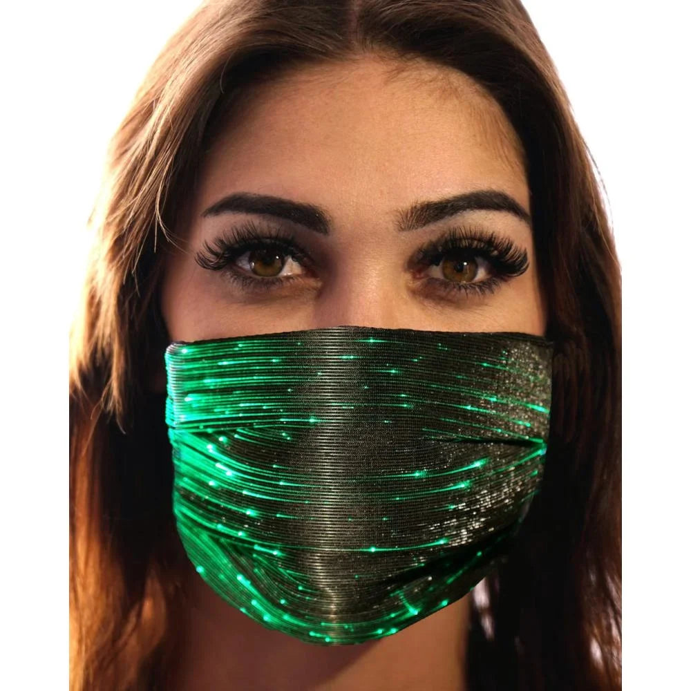 Party Mask classic 106332 LED Western Black Fashion Inc. -