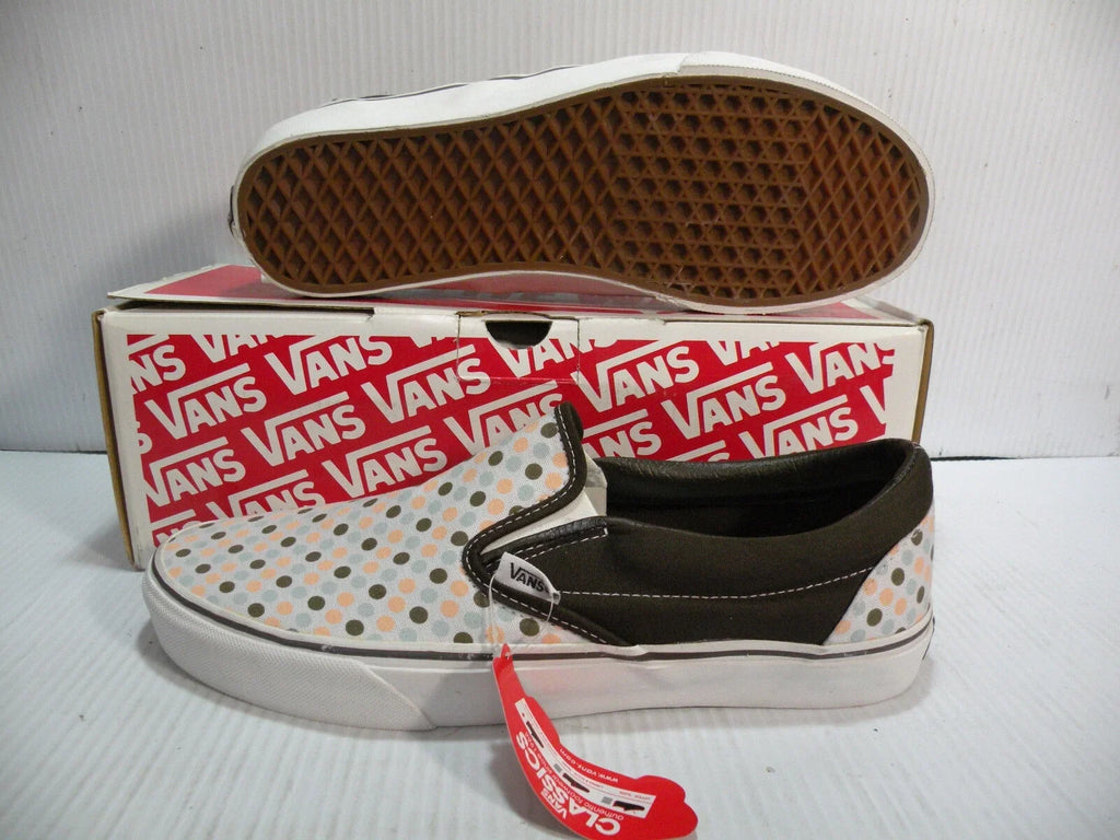 high quality COFFEE/WALNUT POLKA NEW 5862299 CLASSIC DOTS SHOES SIZE 11 MEN LOW VANS