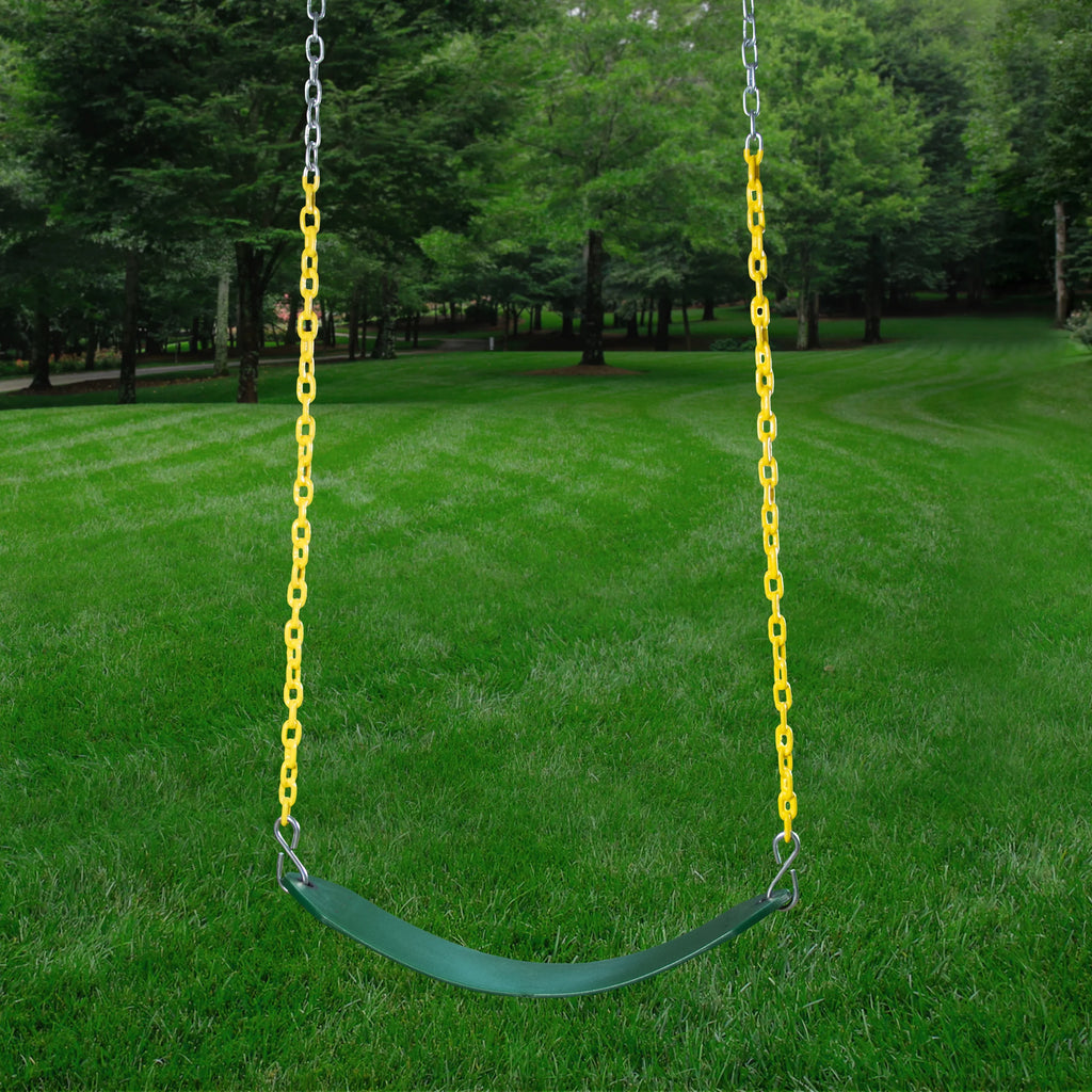 Set Monkey Swing Vinyl and Navigator Climbing Wooden Bars, with Canopy, Rock Wall Green Playsets Gorilla