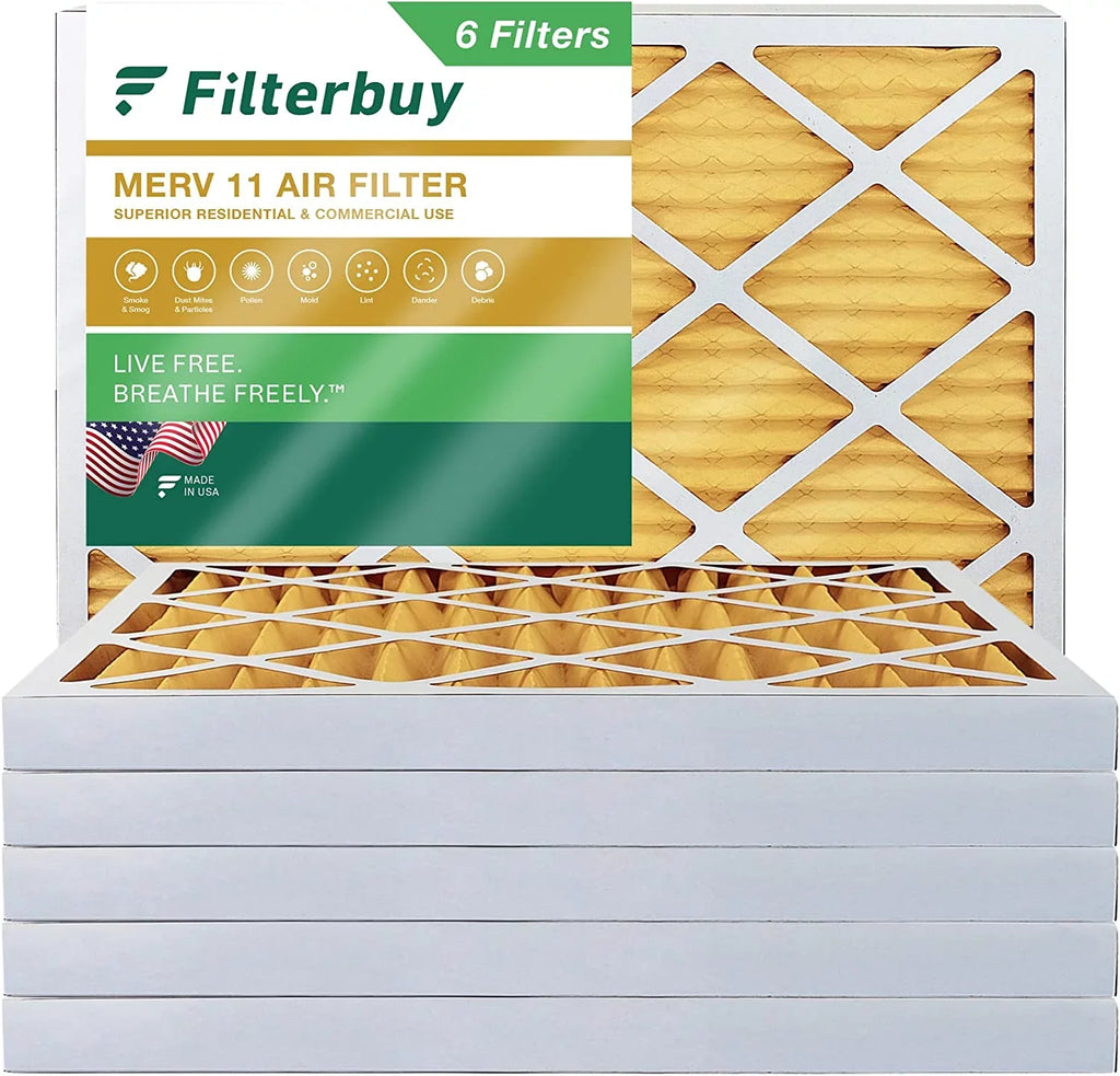 11 10x14x2 Furnace Air high quality (6-Pack) Pleated HVAC Filterbuy Filters AC MERV
