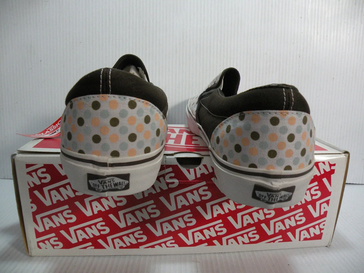 high quality COFFEE/WALNUT POLKA NEW 5862299 CLASSIC DOTS SHOES SIZE 11 MEN LOW VANS
